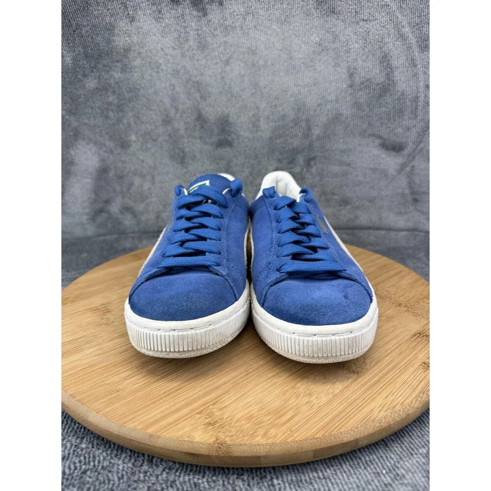 Puma Suede Classic Shoes Womens Size 7 Blue Low Top Casual Sneakers 362213-64